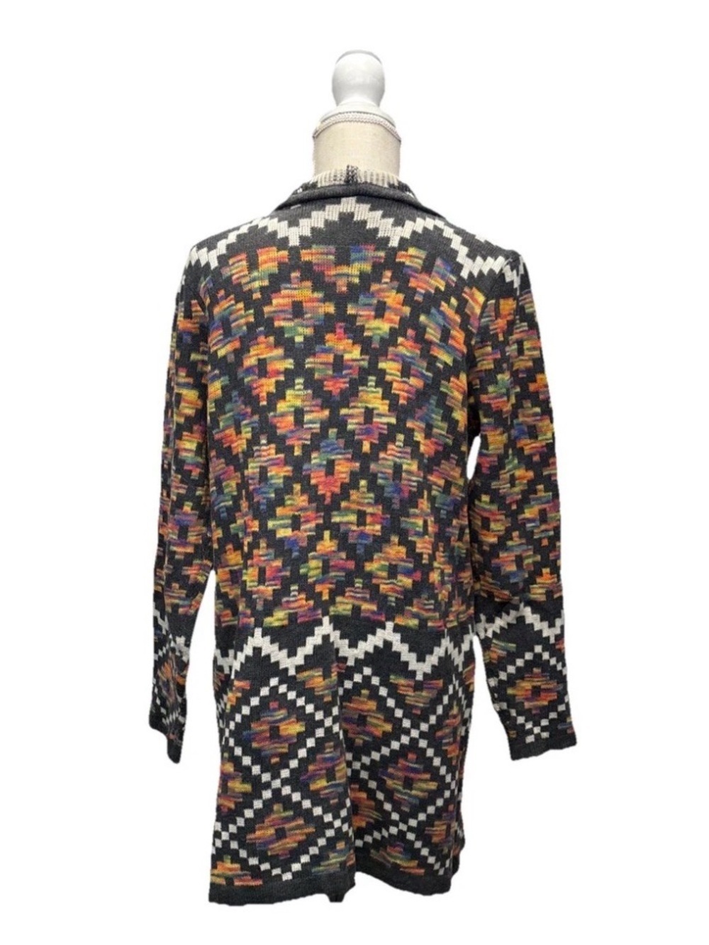 Absolutely Famous Sweater Long South Western Aztec Knit Sweater medium - Picture 4 of 9